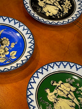 Juego de 6 Platitos de Porcelana 'French Toile' - Vintage