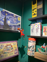 Figura de Lata 'Climbing Monkey' Estilo Vintage