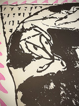 Aguafuerte Original 'Fenêtres - Rose' - Pierre Alechinsky