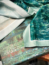 Pañuelo Estampado 'El Puente Japonés' 90x90 cm - Monet