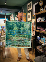 Pañuelo Estampado 'El Puente Japonés' 90x90 cm - Monet