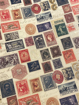 'Post Stamps' Wrapping Paper - 100x70 cm