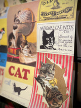 Papel Poster & Wrap 'Vintage Cats' - Cavallini & Co