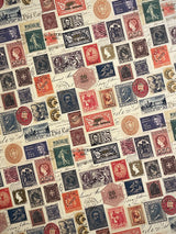 'Post Stamps' Wrapping Paper - 100x70 cm