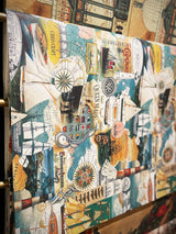 'Marine' Wrapping Paper - 100x70 cm