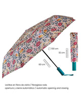 Paraguas Plegable 'Rose' - William Morris