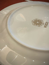 Plato Llano de Porcelana 'Decó'