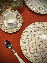 Plato de Postre de Porcelana 'Decó' - Diseño II