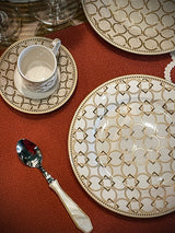 Plato de Postre de Porcelana 'Decó' - Diseño I