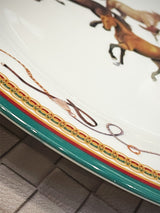 Juego de 6 Platos Llanos de Porcelana 'Equestrian'