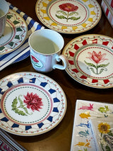 Set de 4 Platos de Postre 'Flowery'