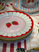 Plato de Postre de Porcelana 'Fruit Mania' Fresas