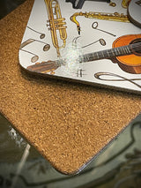 Juego de 6 Posavasos 'Instrumentos'