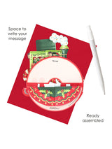 Tarjeta Pirouettes de Navidad 'Christmas Train'