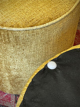 Pouf Redondo 'Burelles' - Amarillo Mostaza