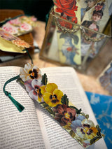 Tarjeta y Punto de Libro 'Pansies'