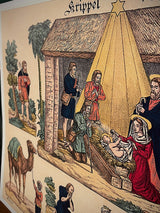 Lámina Decorativa Recortable Alemán 'Belén Tradicional'