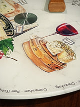 'Les Fromages' Glass Turntable - 32cm