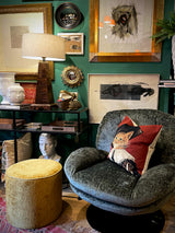 Pouf Redondo 'Burelles' - Amarillo Mostaza