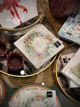 Pack de 20 Servilletas de Papel 'Festive Wreath' - 33x33 cm