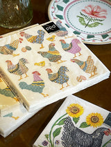 Pack de 20 Servilletas de Papel 'Galli e Galline' - 33x33 cm