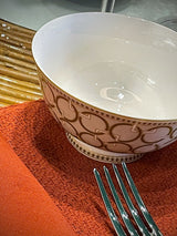 Juego de 2 Boles de Porcelana 'Decó' - Ø11 cm