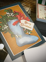 Pack 8 Tarjetas de Navidad 'Christmas Stocking' - V&A