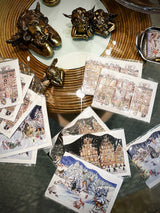 Tarjeta Calendario de Adviento 'Montaña Nevada'