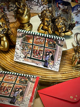 Tarjeta de Navidad y Adviento 'Escaparate de Navidad' - Café