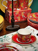 Taza y Plato de Porcelana 'Bengala' - 240 ml