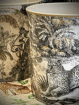 Set of 4 Porcelain Mugs 'Retro Jungle' - 300 ml