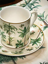 Juego de 2 Tazas y Platos de Café 'Oasis' - 75 ml