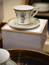 Taza y Plato de Porcelana 'Palladium' - 200 ml