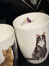 Taza de Porcelana ‘I Love Cats & Dogs' - Gatos