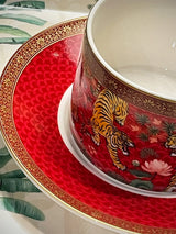 Taza y Plato de Porcelana 'Bengala' - 240 ml