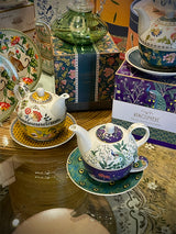 Juego de Té para Uno 'Imperial Peacock' - Taza y Tetera