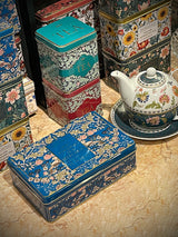 Lata de Té 'Song Thrush Teal' - 72 Bolsitas English Breakfast, Afternoon y Earl Grey