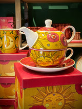 Juego de Té para Uno 'Sun & Moon' - Taza y Tetera