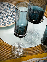 Set de 2 Copas de Champagne de Cristal 'Classy Fun' - 190 ml - Azul