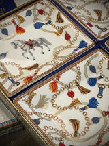 Juego de 4 Pequeños Vacíabolsillos de Porcelana 'Cheval'