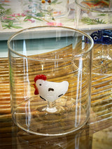 Vaso de Cristal 'Monterey' con Gallina - 250 ml