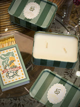 A Dopo Candle in a Tin 'Wild Lemongrass' - Snake Design