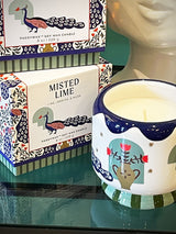 Vela A Dopo 'Misted Lime' - Diseño Pavo Real 8oz