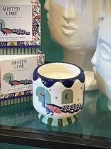 Vela A Dopo 'Misted Lime' - Diseño Pavo Real 8oz