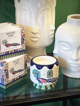 Vela A Dopo 'Misted Lime' - Diseño Pavo Real 8oz