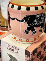 Vela A Dopo 'Tobacco Vanilla' - Diseño Elefantes 8oz - Edición Limitada