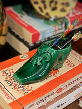 Pequeño Zapato Decorativo 'Fleur de Lys' - Vintage