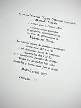 Carpeta 'Nuevos Tipos Urbanos' con 5 Aguafuertes - Manolo Valdés