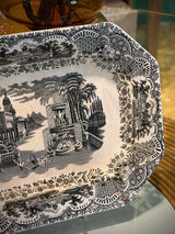 Bandeja de Servir de Loza 'Vistas La Cartuja' - Vintage