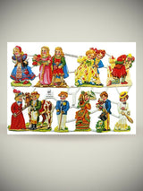 Hoja Cromos Alemanes 'Niños y Disfraces'